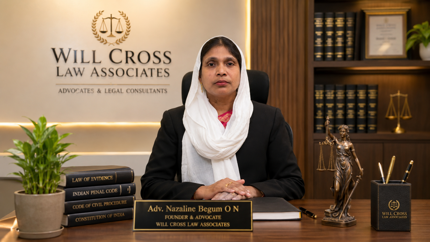 Adv. Nazaline Begum O N, Founder & Advocate
